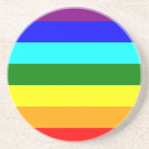 Dessous De Verre En Grès Drapeau arc-en-ciel