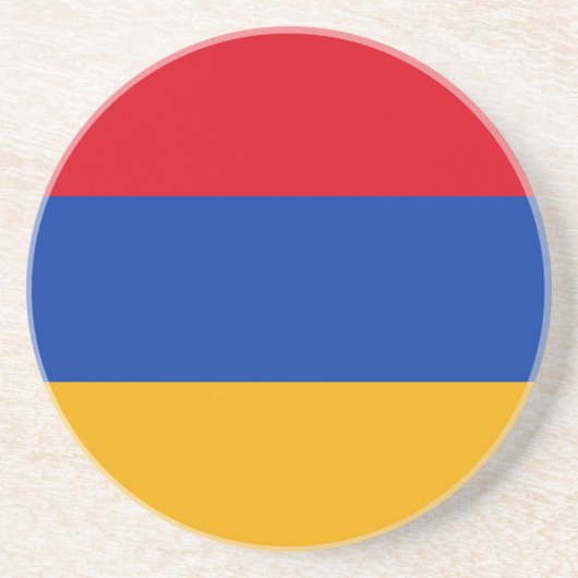 Dessous De Verre En Grès Drapeau arménien patriotique (Devant)