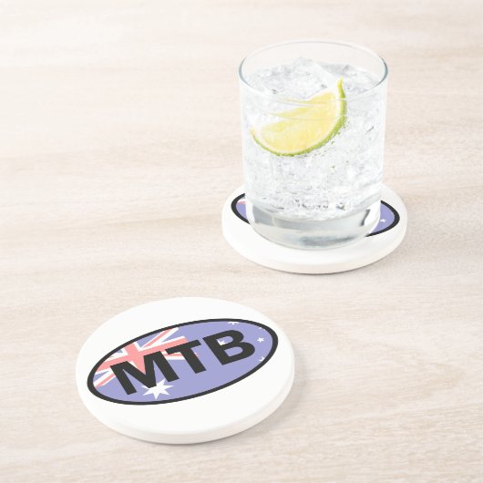 Dessous De Verre En Grès Drapeau Australie VTT (Côté)