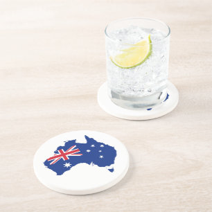 Dessous De Verre En Grès Drapeau australien