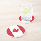 Dessous De Verre En Grès Drapeau Canada (Côté)
