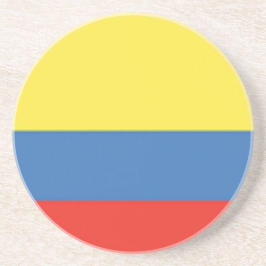 Dessous De Verre En Grès Drapeau Colombie (Devant)