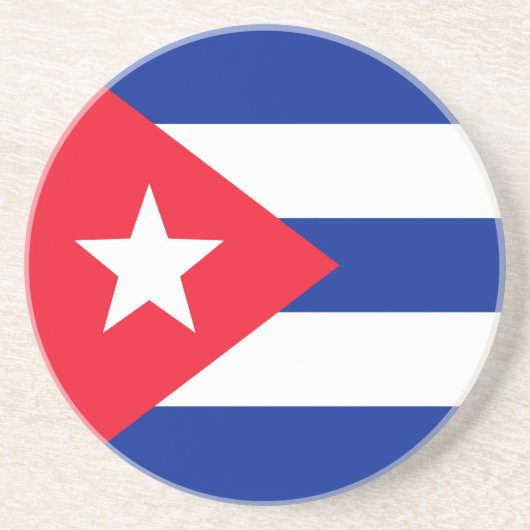 Dessous De Verre En Grès Drapeau Cuba (Devant)