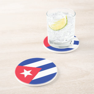 Dessous De Verre En Grès Drapeau Cuba