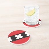 Dessous De Verre En Grès Drapeau d'Amsterdam (Côté)