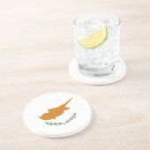 Dessous De Verre En Grès Drapeau de Chypre (Côté)