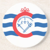Dessous De Verre En Grès Drapeau de Cincinnati (Devant)