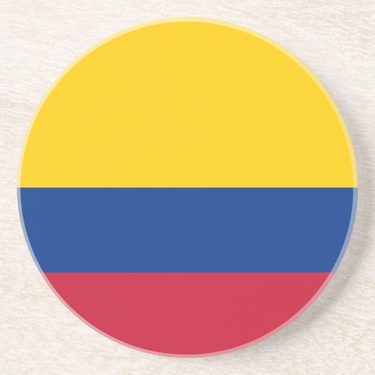 Dessous De Verre En Grès Drapeau de Colombie (Devant)