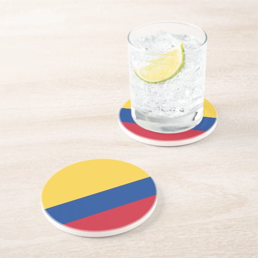 Dessous De Verre En Grès Drapeau de Colombie (Côté)