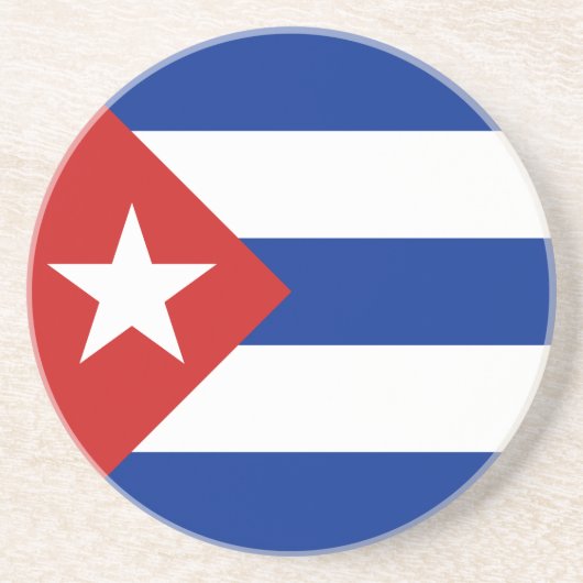 Dessous De Verre En Grès Drapeau de Cuba (Devant)