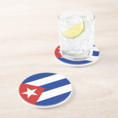 Dessous De Verre En Grès Drapeau de Cuba (Côté)