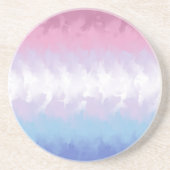 Dessous De Verre En Grès Drapeau de fierté bigenre abstrait fluffy pastel b (Devant)