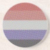 Dessous De Verre En Grès Drapeau de fierté Cupioromantique Abstrait (Devant)