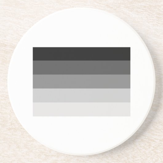DESSOUS DE VERRE EN GRÈS DRAPEAU DE FIERTE DROITE OFFICIEL (Devant)