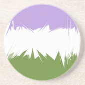Dessous De Verre En Grès Drapeau de fierté Genderqueer abstrait ZigZag épic (Devant)