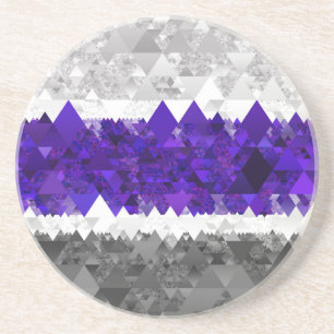 Dessous De Verre En Grès Drapeau de fierté Greygender Boho Géométrique Mod 