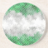 Dessous De Verre En Grès Drapeau de fierté grisromantique abstrait ondulé t (Devant)