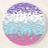 Dessous De Verre En Grès Drapeau de fierté multisexuel funky trippy ondulé (Devant)