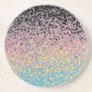 Dessous De Verre En Grès Drapeau de fierté polygender pixelisé funky tripan