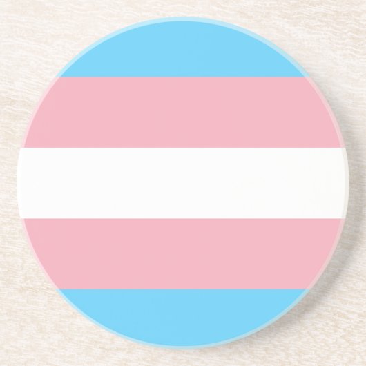 Dessous De Verre En Grès Drapeau de fierté transgenre (Devant)