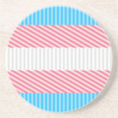 Dessous De Verre En Grès Drapeau de fierté transgenre abstrait (Devant)
