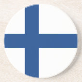 Dessous De Verre En Grès Drapeau de Finlande (Devant)