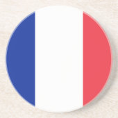 Dessous De Verre En Grès Drapeau de France (Devant)
