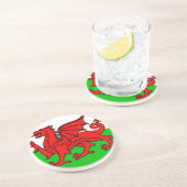 Dessous De Verre En Grès Drapeau de Gallois (Côté)