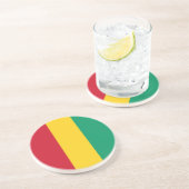 Dessous De Verre En Grès Drapeau de Guinée (Côté)