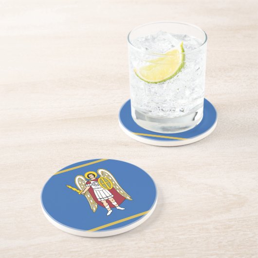 Dessous De Verre En Grès Drapeau de Kiev (Côté)