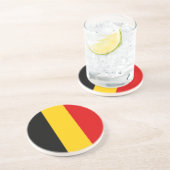 Dessous De Verre En Grès Drapeau de la Belgique (Côté)