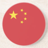 Dessous De Verre En Grès Drapeau de la Chine (Devant)