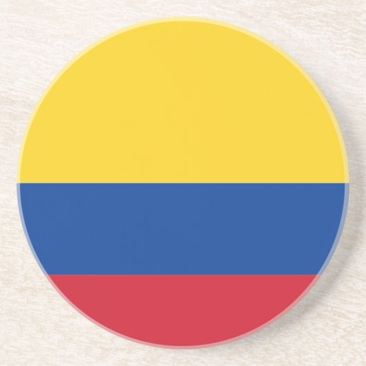 Dessous De Verre En Grès Drapeau de la Colombie (Devant)