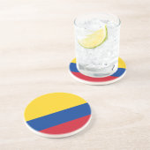 Dessous De Verre En Grès Drapeau de la Colombie (Côté)