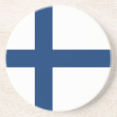 Dessous De Verre En Grès Drapeau de la Finlande (Devant)