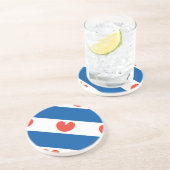 Dessous De Verre En Grès Drapeau de la Frise (Côté)