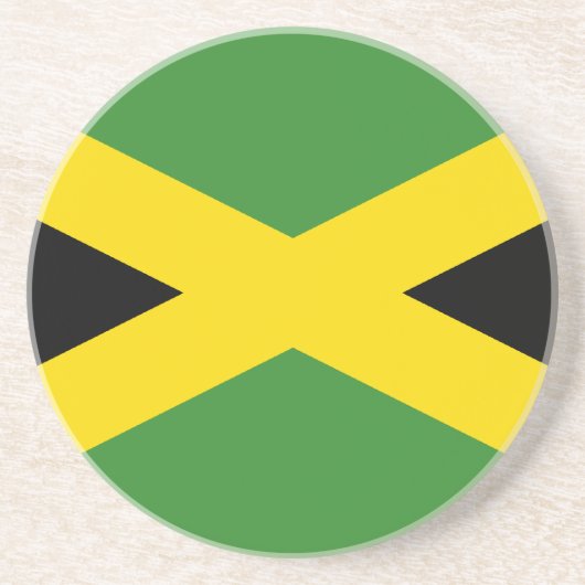 Dessous De Verre En Grès Drapeau de la Jamaïque (Devant)