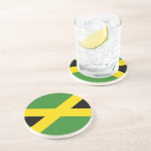 Dessous De Verre En Grès Drapeau de la Jamaïque (Côté)