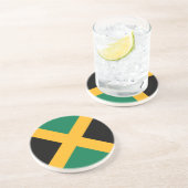 Dessous De Verre En Grès Drapeau de la Jamaïque (Côté)