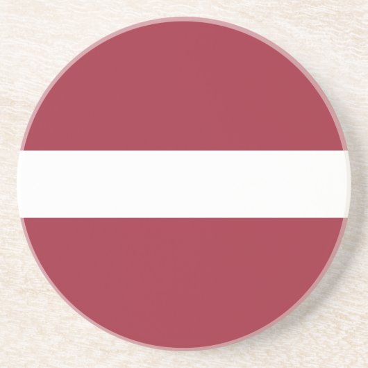 Dessous De Verre En Grès Drapeau de la Lettonie (Devant)