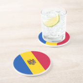 Dessous De Verre En Grès Drapeau de la Moldavie (Côté)