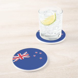Dessous De Verre En Grès Drapeau de la Nouvelle-Zélande