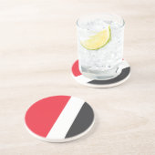 Dessous De Verre En Grès Drapeau de la Principauté de Sealand (Côté)