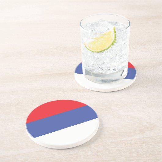 Dessous De Verre En Grès Drapeau de la Republika Srpska (Côté)