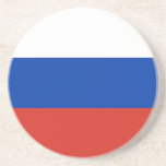 Dessous De Verre En Grès Drapeau de la Russie<br><div class="desc">Drapeau patriotique de la Russie.</div>