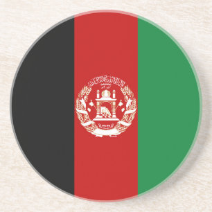 Dessous De Verre En Grès Drapeau de l'Afghanistan