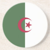 Dessous De Verre En Grès Drapeau de l'Algérie (Devant)