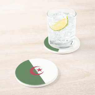 Dessous De Verre En Grès Drapeau de l'Algérie