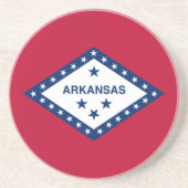 Dessous De Verre En Grès Drapeau de l'Arkansas (Devant)