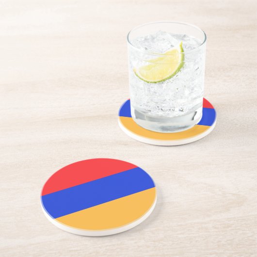 Dessous De Verre En Grès Drapeau de l'Arménie (Côté)